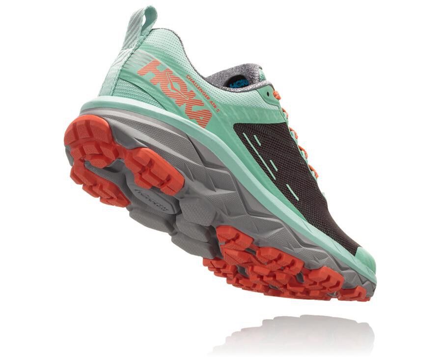 Tenis Hoka One One Trail Mujer Verdes/Negros - Challenger Atr 5 - AKUP20648